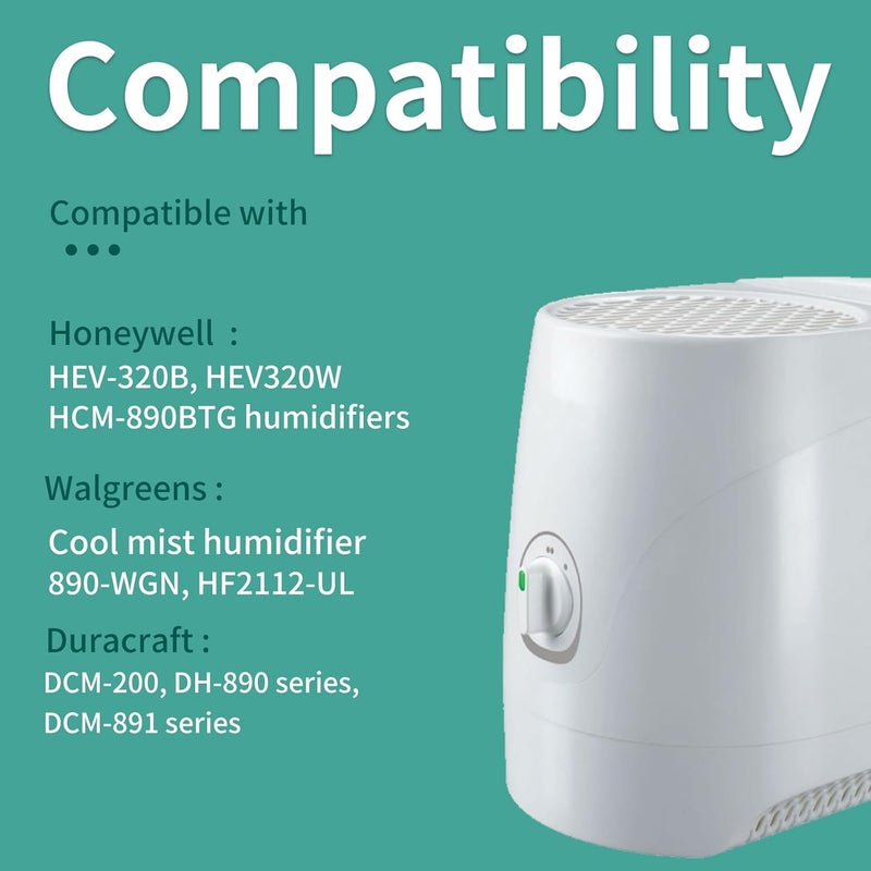 SUNRRA HC-888 Humidifier Filters for Walgreens Humidifier, LHoneywell HC 888 Series, HCM 890 Series, HEV-320 Series, Replace for Walgreens Humidifier Filters, Long Last, 4-Pack - Image 2